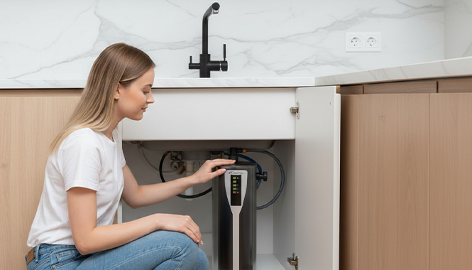 Filtr wody osmoza Global Water RO Pad w kuchni